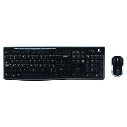 920-004509 - LOGI MK270 Wireless Keyboard and Mouse Combo Nano USB receiver Full size spill resistant