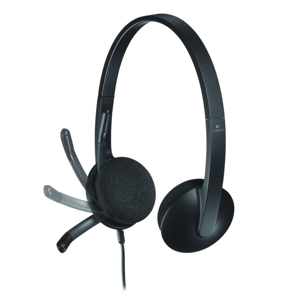 981-000475 - Logitech Headset H340 USB Stereo Internet headset over the head type with adjustable lightweight design