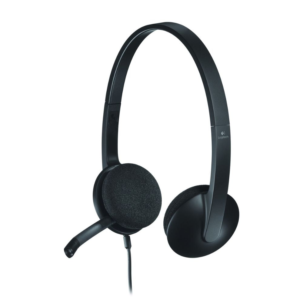 981-000475 - Logitech Headset H340 USB Stereo Internet headset over the head type with adjustable lightweight design