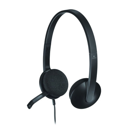 981-000475 - Logitech Headset H340 USB Stereo Internet headset over the head type with adjustable lightweight design