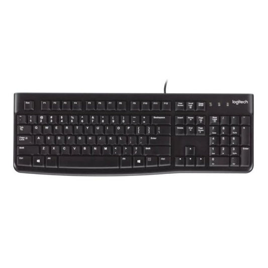920-002508 - LOGI K120 Corded Keyboard plug and play USB connection spill resist.