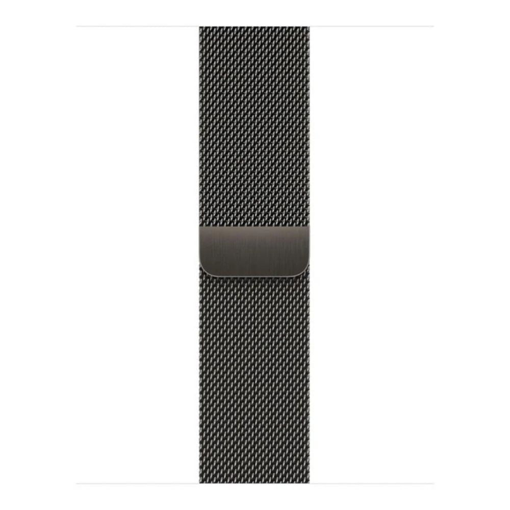 Apple Watch 41mm Milanese Loop Graphite stainless steel magnetic mesh band with smooth Italian-inspired design