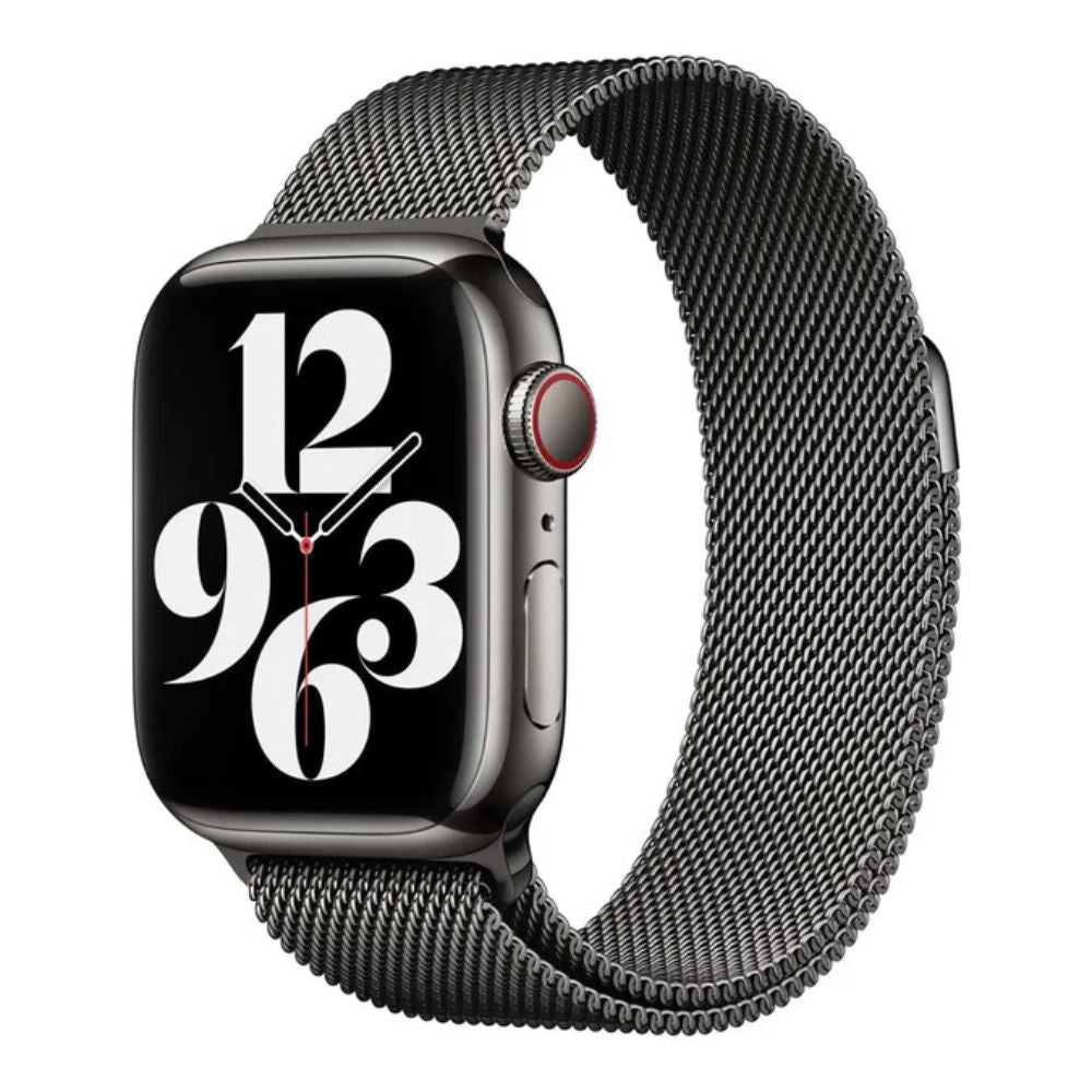 Apple Watch 41mm Milanese Loop Graphite MTJM3ZM/A with elegant stainless steel magnetic mesh band