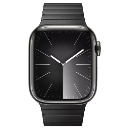 Apple Watch 38mm Space Black link bracelet with 316L stainless steel PVD finish and precision-fit modern band