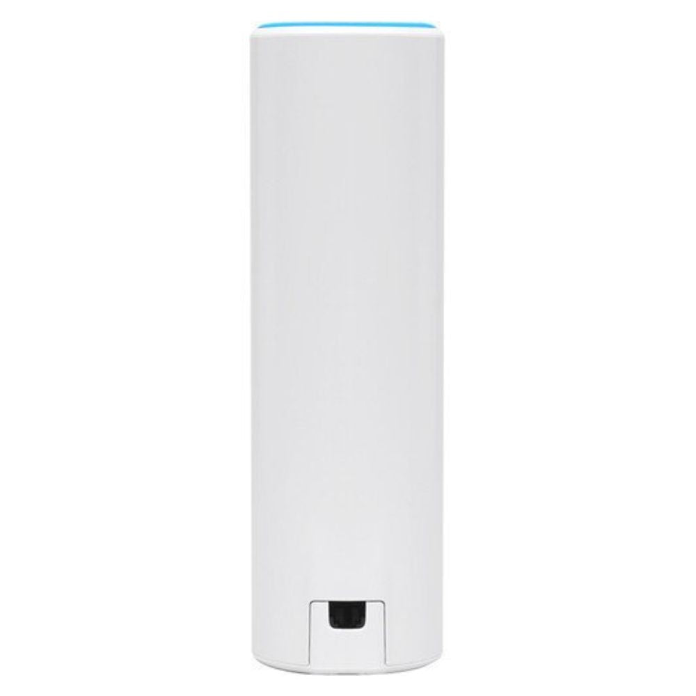 Ubiquiti UniFi FlexHD cylindrical dual-band 4x4 MU-MIMO Wi‑Fi access point with sleek white housing and flexible mount
