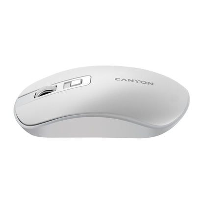 CANYON MW-18 Wireless Mouse with Rechargeable Battery – Pearl White | CNS-CMSW18PW sleek Pearl White CANYON mouse