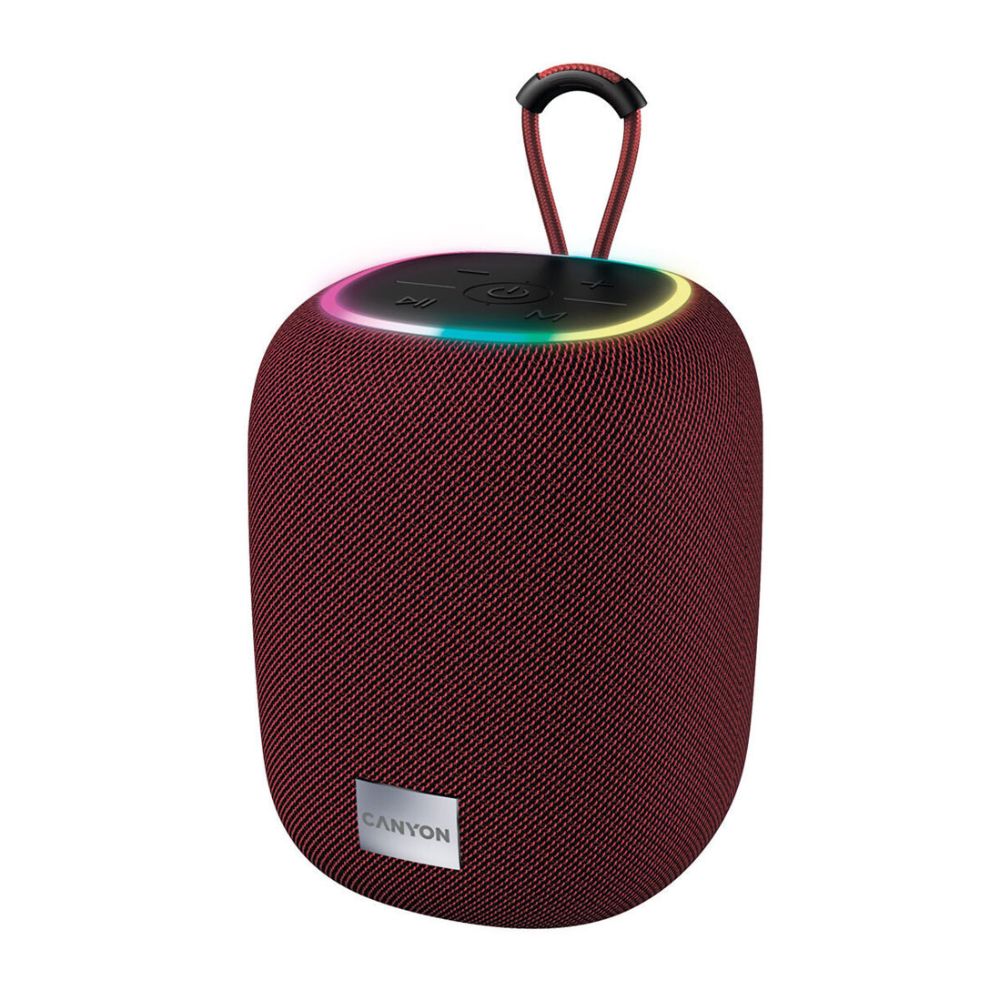 Canyon BSP-8 Portable Bluetooth Speaker Red (CNE-CBTSP8R) – 10W Wireless Speaker with Battery