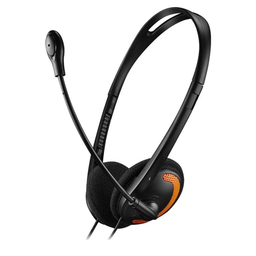 CANYON CHS01BO PC Laptop Headset with Microphone – Black – Skype Compatible, Lightweight Design, Canyon