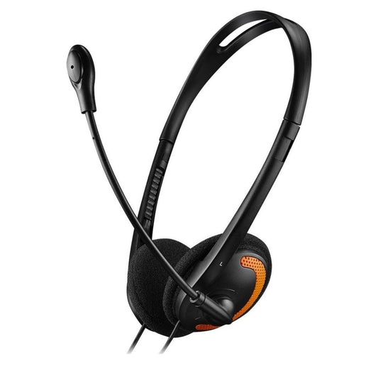 CANYON CHS01BO PC Laptop Headset with Microphone – Black – Skype Compatible, Lightweight Design, Canyon