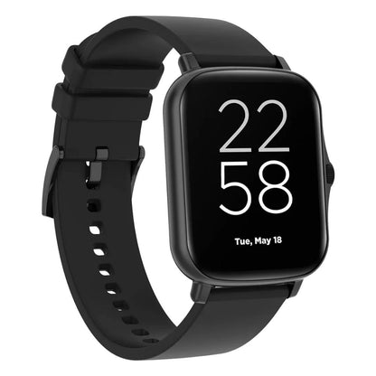 Smart Watch “Barberry” SW-79 black fitness tracker, rectangular touchscreen, silicone band, SpO₂ and heart rate monitoring