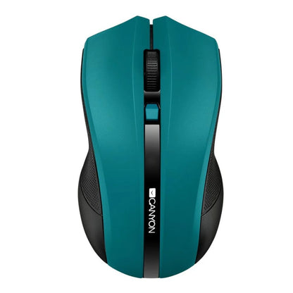 Canyon MW-5 Wireless Optical Mouse – 4 Buttons, 1200 DPI, Ergonomic Design, Green – USB Receiver