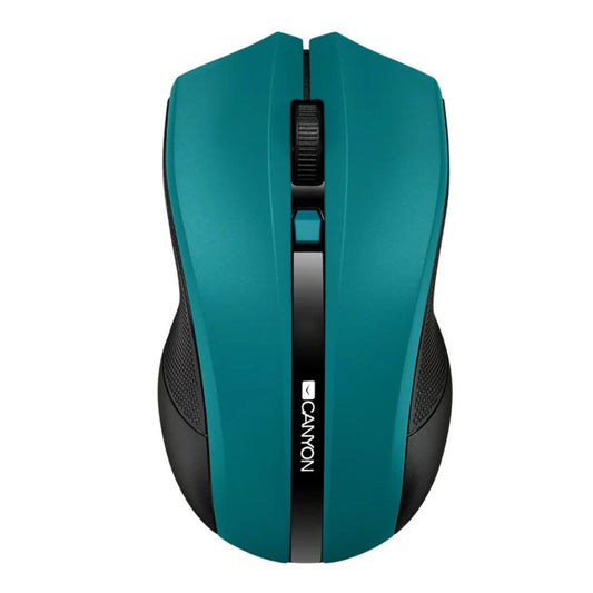 Canyon MW-5 Wireless Optical Mouse – 4 Buttons, 1200 DPI, Ergonomic Design, Green – USB Receiver