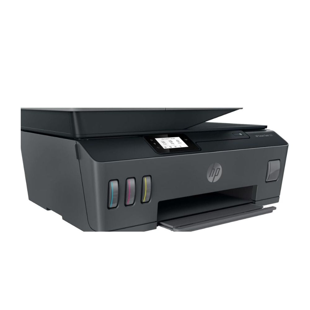 HP Smart Tank 615 Wireless All-in-One Printer with ADF, Print/Scan/Copy/Fax, High Yield — HP gray w/ visible ink tanks