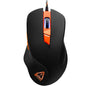 Canyon CND-SGM03RGB 6D Wired RGB Gaming Mouse - Ergonomic Design, 6400 DPI, Black with orange accents and RGB scroll