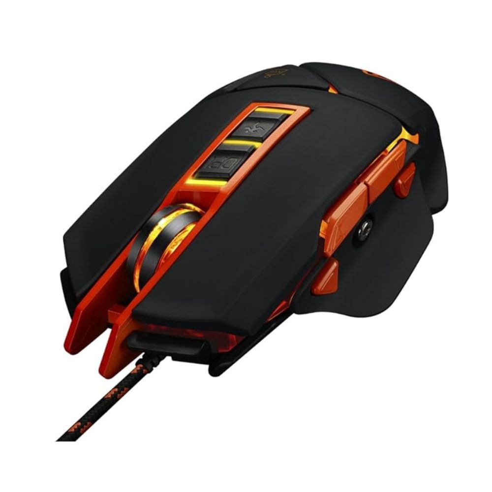 Canyon Gaming Mouse CND-SGM6N – 6400 DPI Sharp Sunplus Sensor, 9 Programmable Buttons, Adjustable Weight with RGB trim
