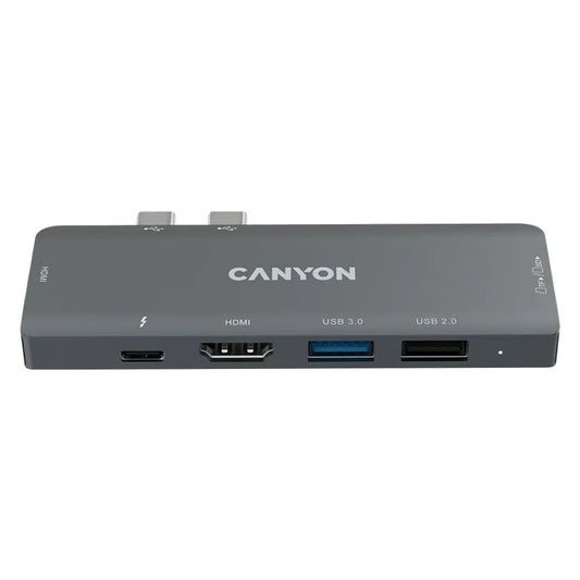 Canyon 7-in-1 USB-C Hub for MacBook DS-5 – Multiport Adapter with 4K HDMI, USB 3.0, SD, PD & More