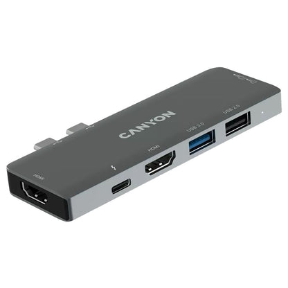 Canyon 7-in-1 USB-C Hub for MacBook DS-5 – Multiport Adapter with 4K HDMI, USB 3.0, SD, PD & More