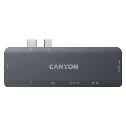 Canyon 7-in-1 USB-C Hub for MacBook DS-5 – Multiport Adapter with 4K HDMI, USB 3.0, SD, PD & More