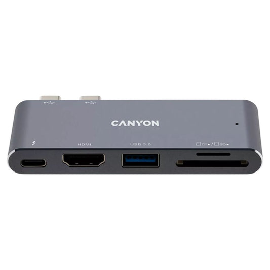 Canyon Thunderbolt 3 Docking Station 5-in-1 DS-5 – High-Speed USB-C Hub with 4K HDMI, PD, SD & USB 3.0