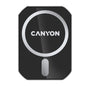 Canyon CM-15 Magnetic Car Holder with Wireless Charging – For iPhone 12/13, 15W, Black (CNE-CCA15B01) showing Canyon logo