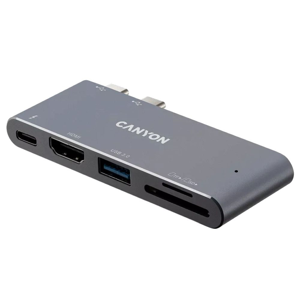 Canyon Thunderbolt 3 Docking Station 5-in-1 DS-5 – High-Speed USB-C Hub with 4K HDMI, PD, SD & USB 3.0