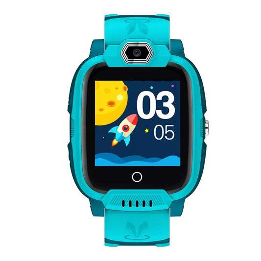 CANYON KW-44 Jondy 4G Kids Smartwatch – GPS Tracker, Camera, Music, SOS, Calls – Green (CNE-KW44GR) teal watch rocket face
