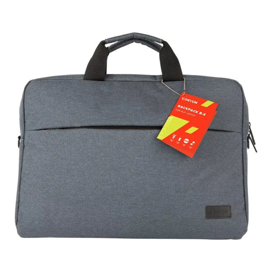 Canyon B-4 Elegant 15.6 Inch Grey Bag (CNE-CB5G4) – Practical Style and Reliable Protection, Canyon padded laptop bag