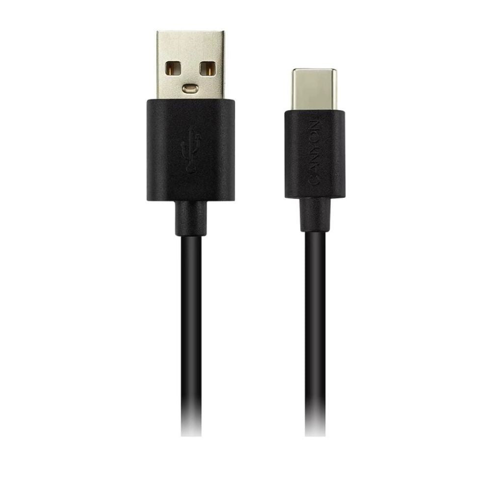 Canyon USB 2.0 Type-C Cable – Fast Charging 1m black USB-A to USB-C cable by Canyon, durable data transfer