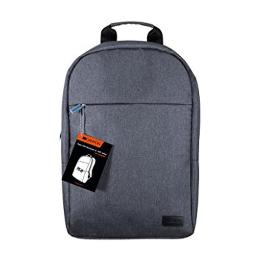 Canyon CNE-CBP5DB4 Laptop Backpack – Durable, Spacious, Comfortable for 15.6" Laptops, Black, grey fabric with padded straps