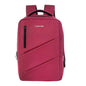 CANYON Durable 15.6" Laptop Backpack – Water-Resistant, Lightweight, 12kg Max Load – Red Polyester, padded handle and straps