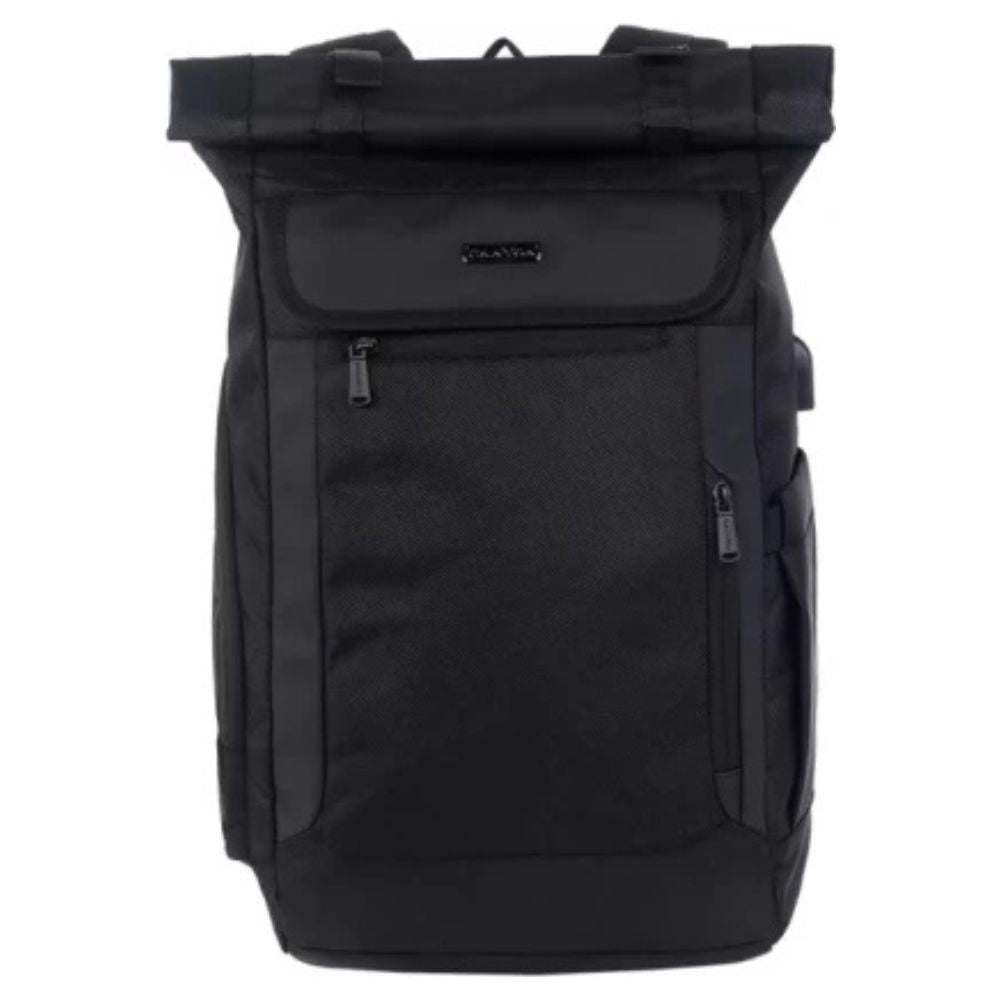 Canyon CNS-BPRT7B1 Laptop Backpack – Ergonomic, Water-Resistant, 15.6" Notebook Bag – Black, front view Canyon store