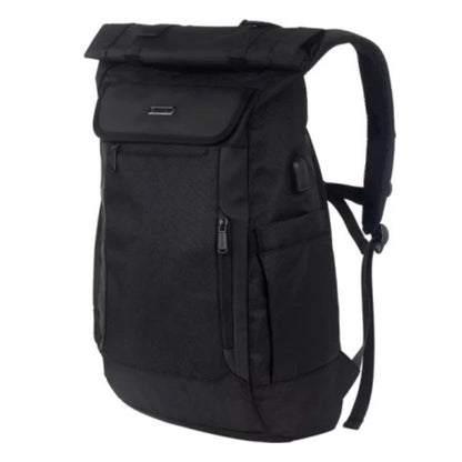 Canyon CNS-BPRT7B1 Laptop Backpack – Ergonomic, Water-Resistant, 15.6" Notebook Bag – Black with roll-top and USB port