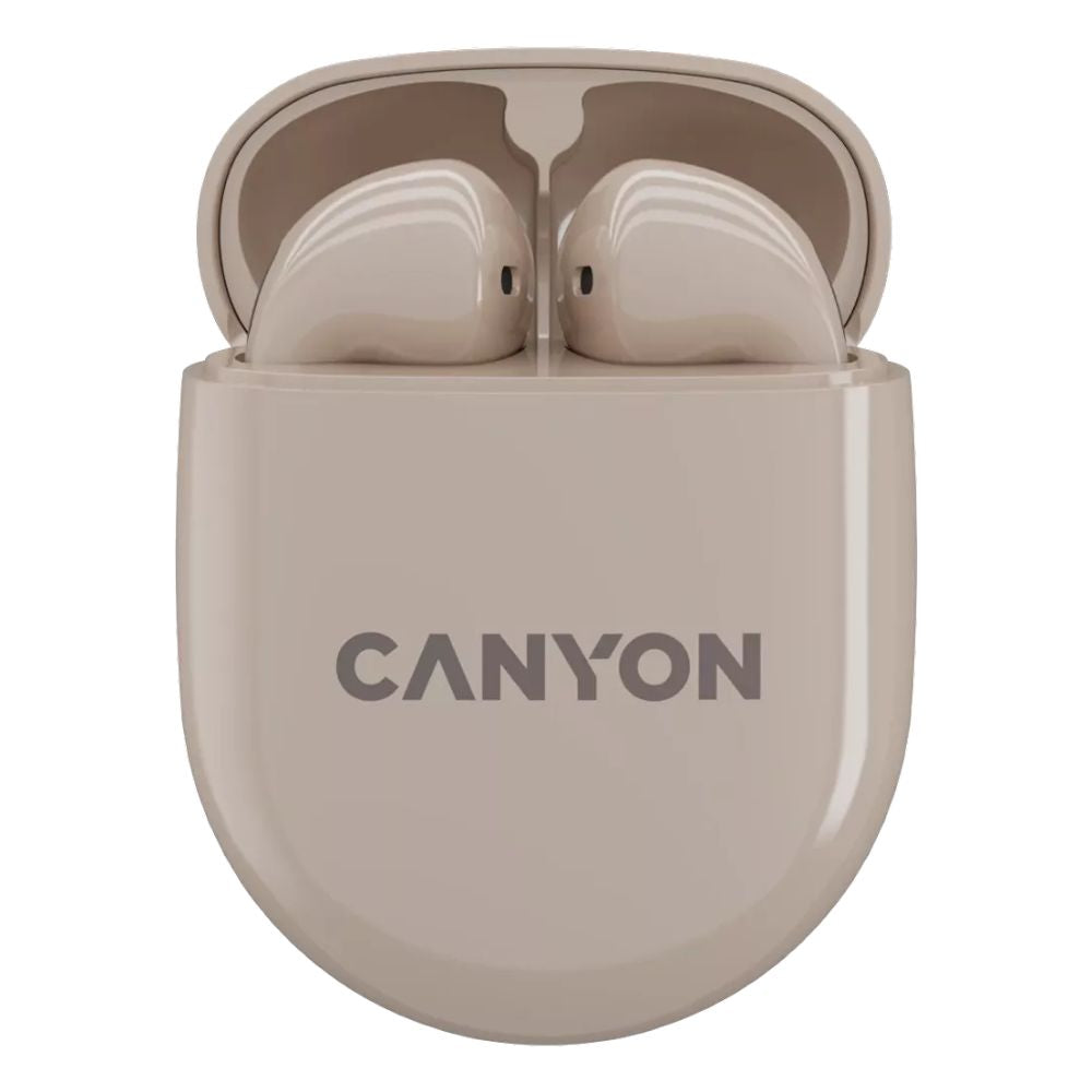 Canyon TWS-6 True Wireless Stereo Earbuds – Bluetooth 5.3, ENC Mic, 25h Playtime, Touch Control, IPX4