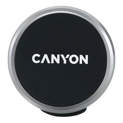 Canyon CH-4 Magnetic Car Phone Holder – Air Vent Mount with Quick-Release Button, black front with CANYON logo