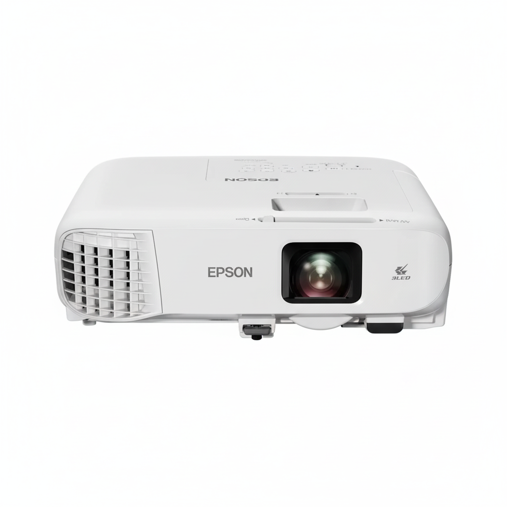 Epson EB-X49 XGA Projector front view with HDMI port visible