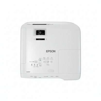 Top view of Epson EB-X49 projector with ventilation
