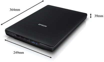 Epson Perfection V39II Photo and document scanner offers sleek design and exceptional quality for home or office use.