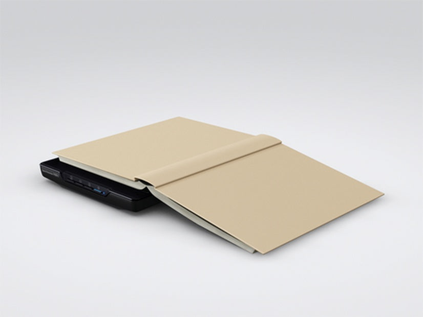 Epson Perfection V39II Photo and document scanner with open lid, perfect for home and office scanning needs.