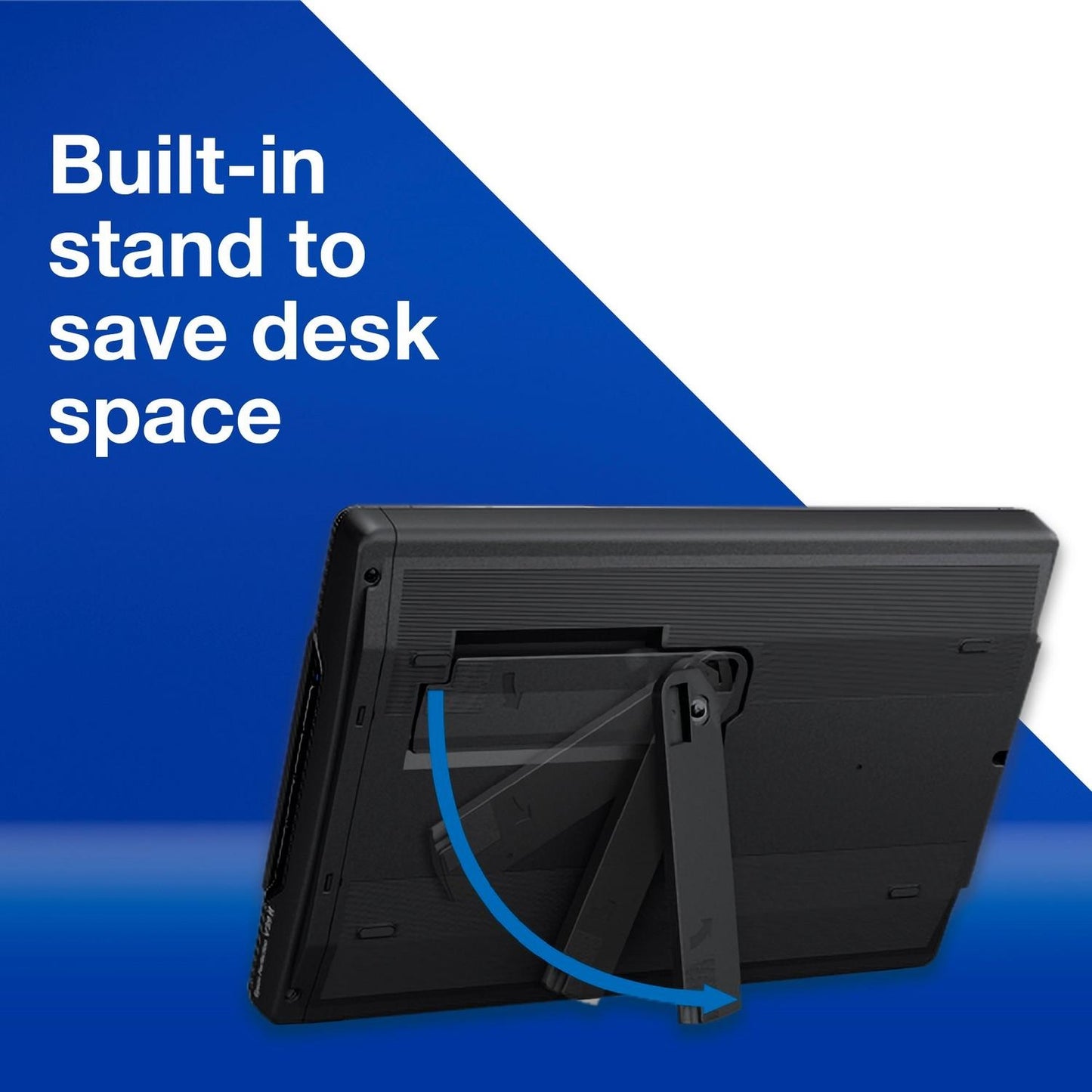 Epson Perfection V39II Photo and document scanner features a built-in stand for efficient desk space use.
