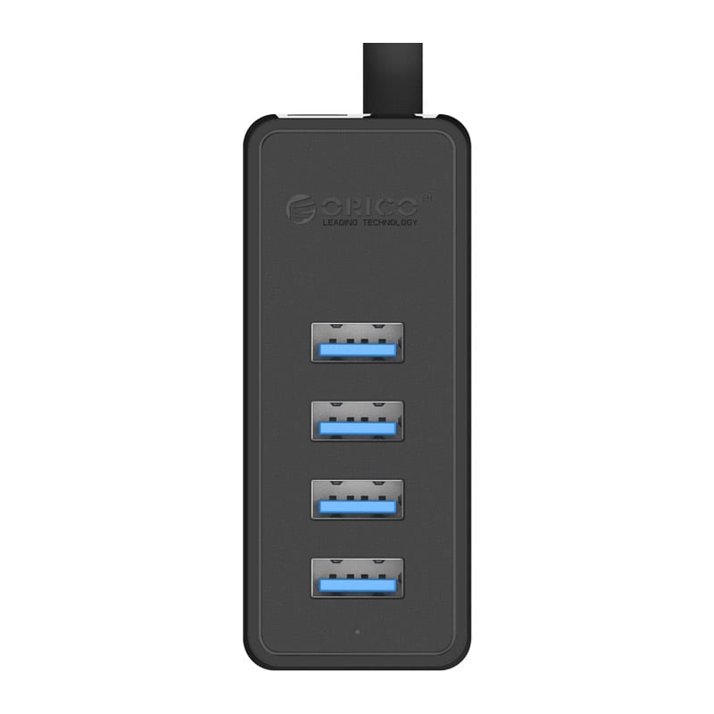 ORICO 4 Port USB3.0 Hub Black|Micro USB Power Adapter Not Included - Black