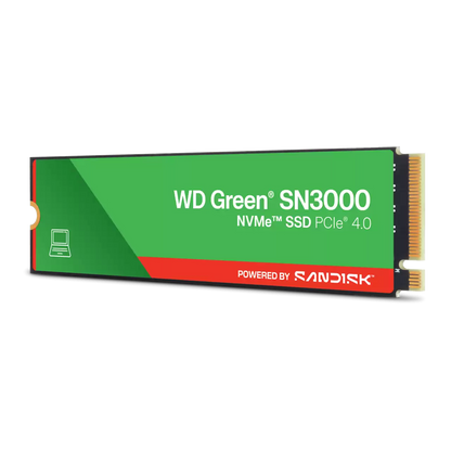 WD Green SN3000 2TB PCIE GEN 4 M.2 3D NAND NVMe Internal SSD