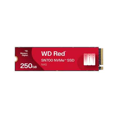 WD Red SN700 NVMe SSD 250GB – M.2 2280 PCIe Gen3 x4, 3D NAND, High-Endurance NAS Drive | Western Digital