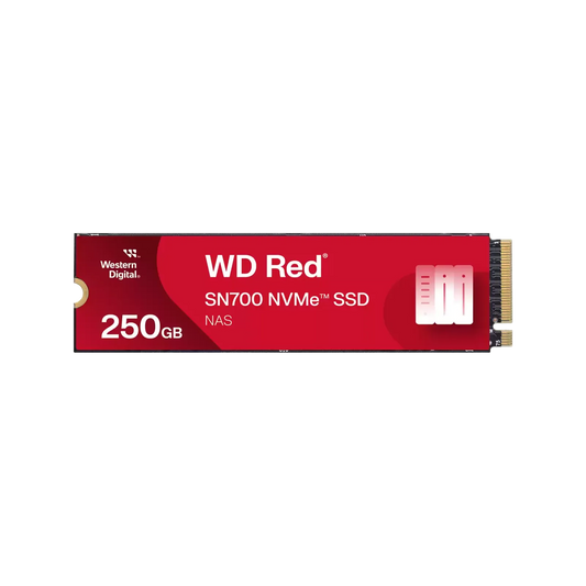 WD Red SN700 NVMe SSD 250GB – M.2 2280 PCIe Gen3 x4, 3D NAND, High-Endurance NAS Drive | Western Digital