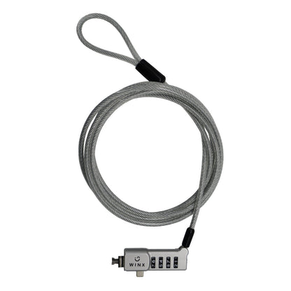 WINX Secure Max Universal Code Cable Lock – Anti-Theft Protection for Laptops, perfect for securing your device on the go.
