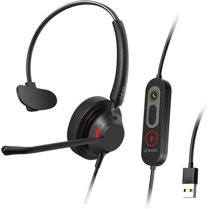 WINX CALL Pro 2 Mono AI Noise Cancelling Headset