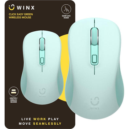 WINX CLICK Easy 1600DPI 2.4GHz Wireless Mouse - Green