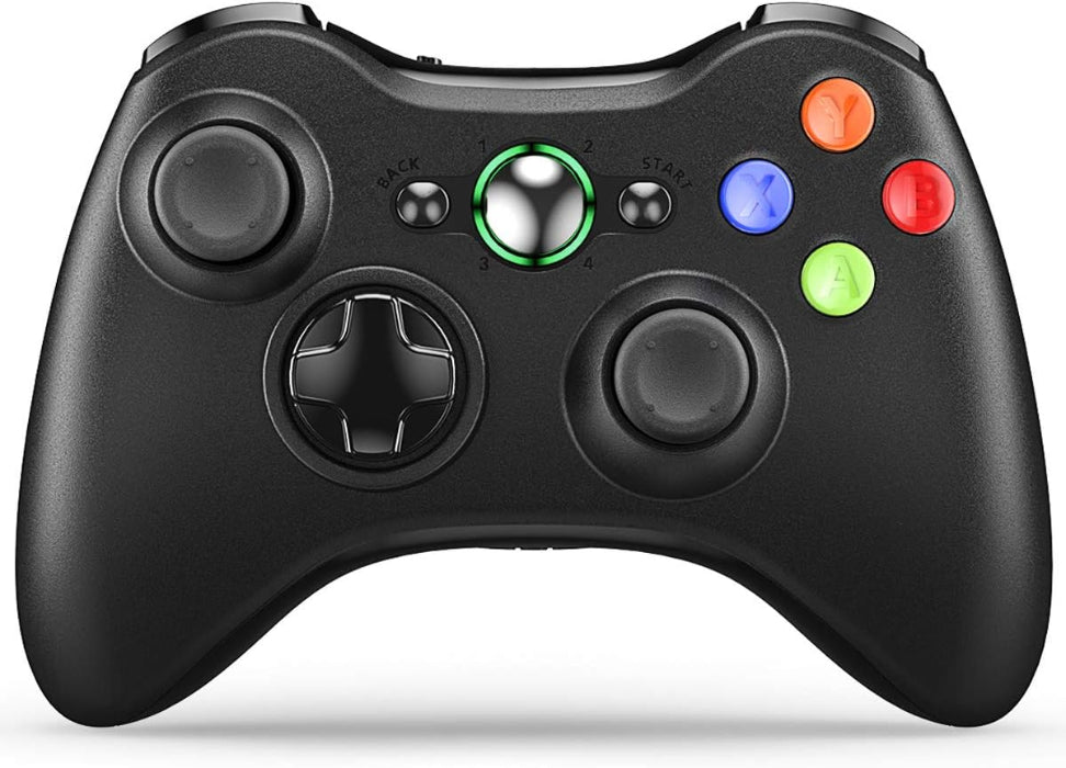 MicroWorld Wireless Gaming Controller for Xbox 360 & PC – Ergonomic Design, Vibration Feedback, Responsive Joysticks – Compatible with Windows 11/10/8/7