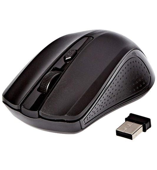 Wireless Mouse Right and Left Handed 2.4GHz, Range up to 10 meters Black