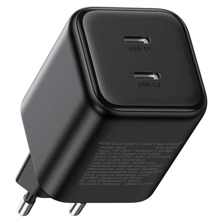 UGreen Charger USB Type-C GaN Fast 45W EU (X526-65058) – rear or detail view