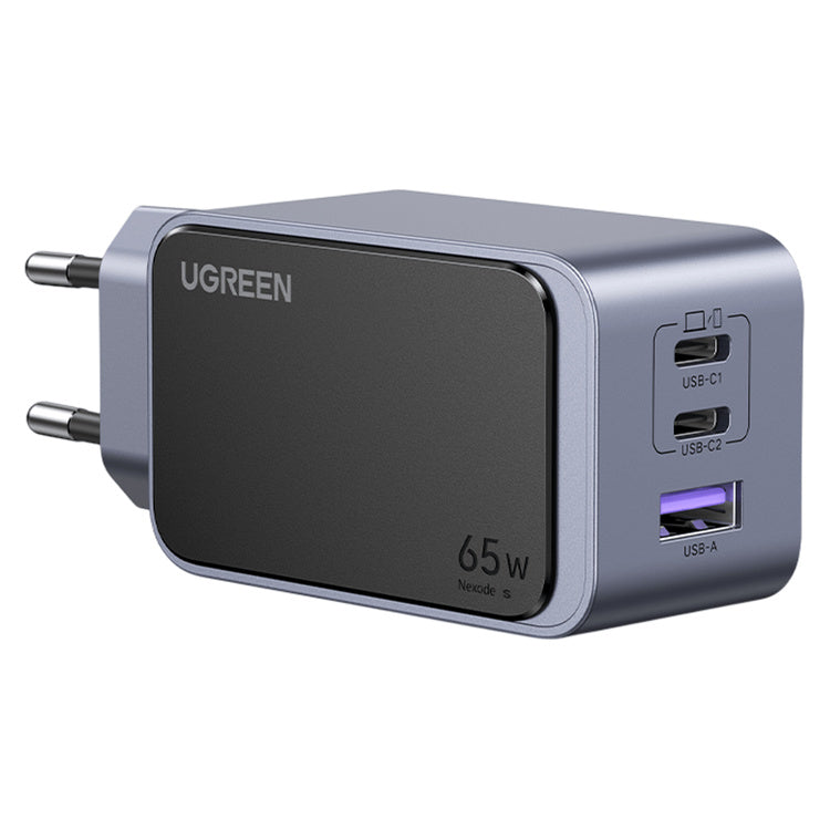 UGREEN Nexode 65W 3-Port Charger (X553-35042) – front product view